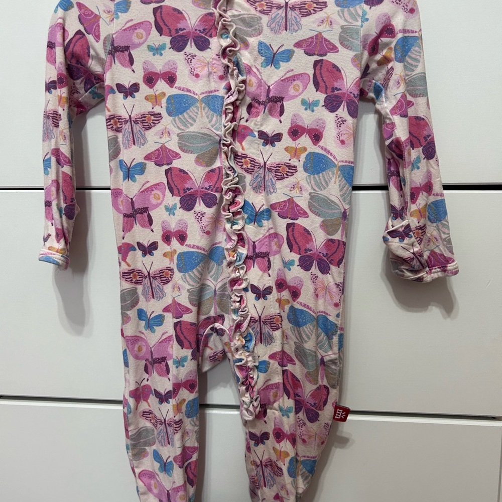 Magnetic Me Pink and Blue Butterfly One Piece